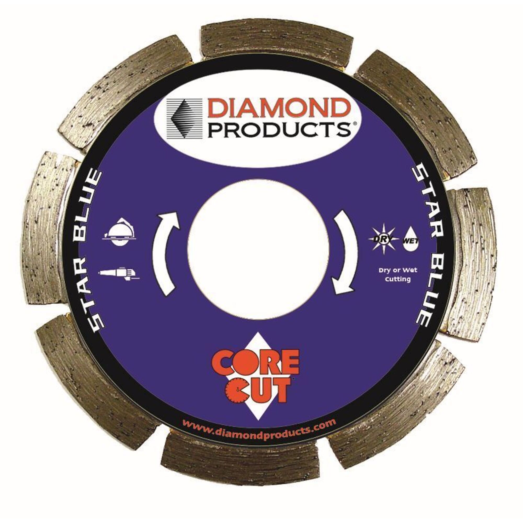 Diamond Star Blue Blade — 4in. x 0.070in. x 7/8in., Model# 74950